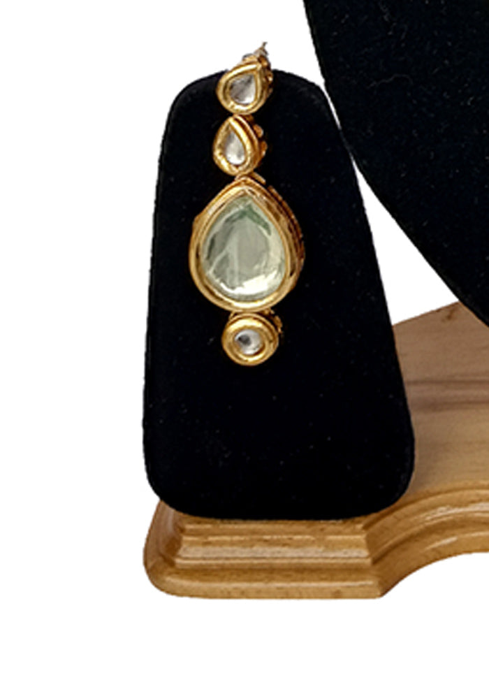 Gold Kundan Jewellery Set With Mangtika - Indian Silk House Agencies