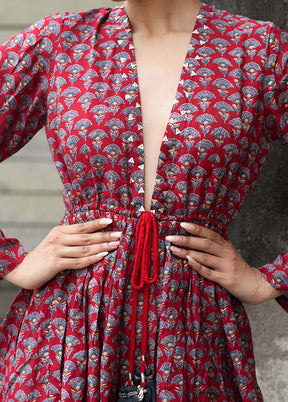 Indigo Readymade Silk Top - Indian Silk House Agencies