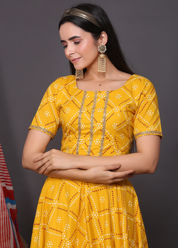 3 Pc Multicolor Pure Readymade Cotton Top Set - Indian Silk House Agencies