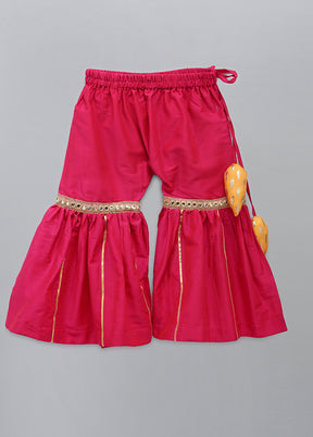 3 Pc Yellow Cotton Suit Set