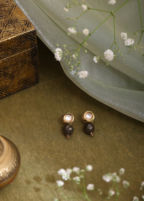 Purple Brass Earrings