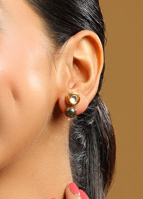 Purple Brass Earrings