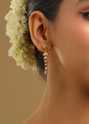 Golden Brass Earrings