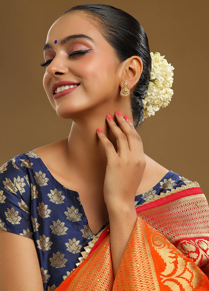 Golden Brass Earrings