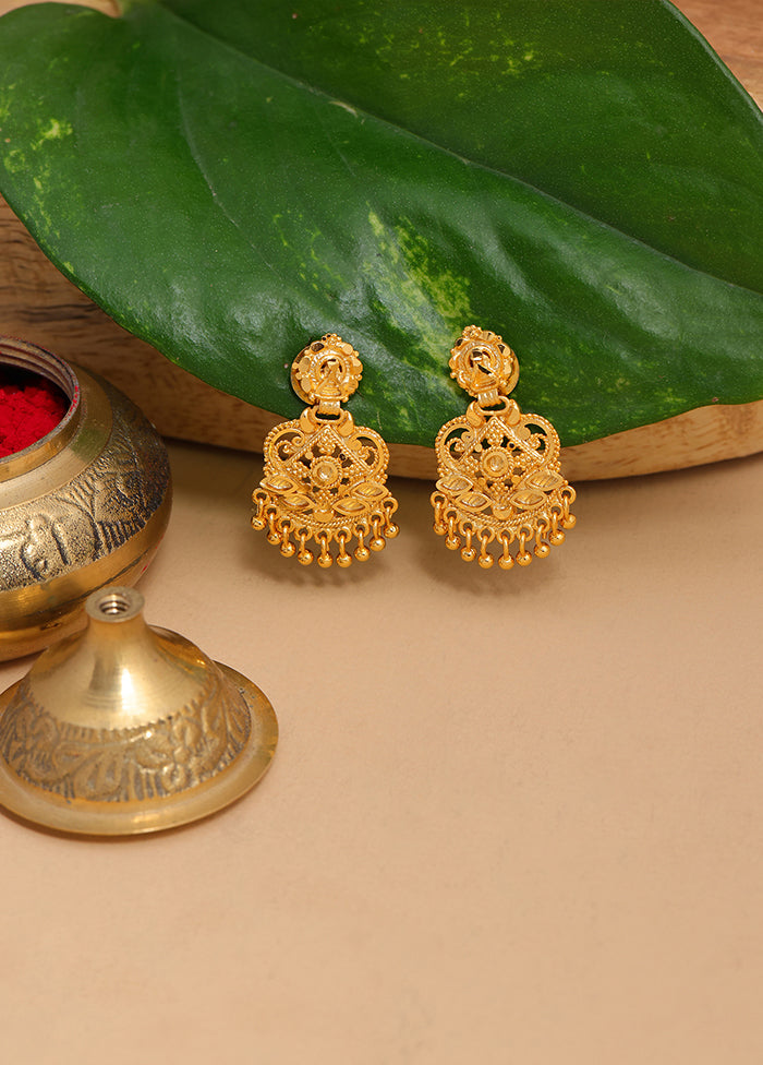 Golden Brass Earrings