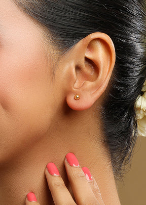 Golden Brass Earrings