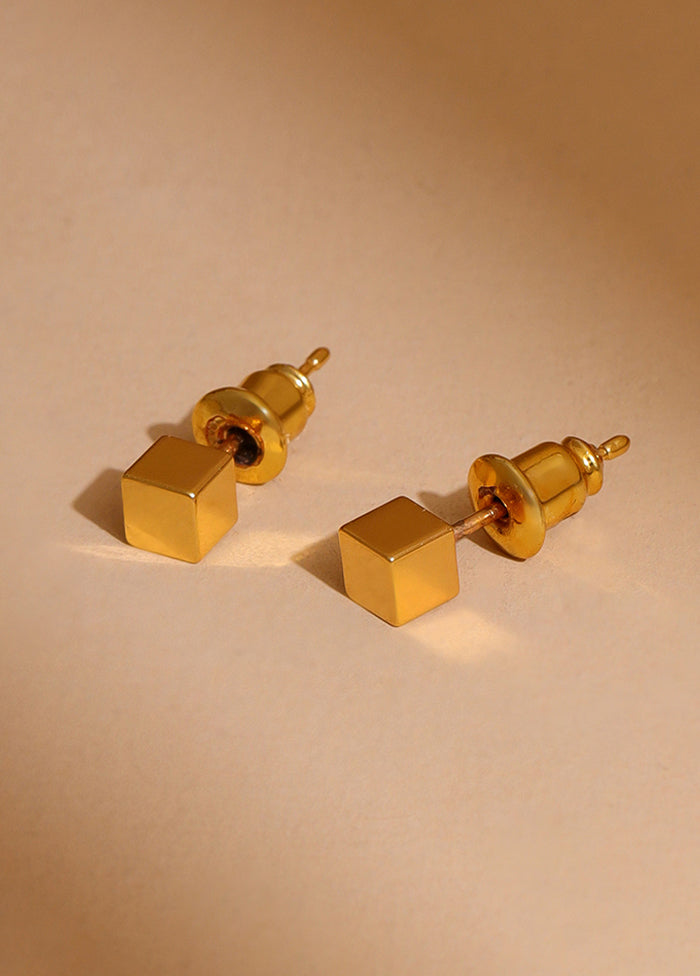 Golden Brass Earrings