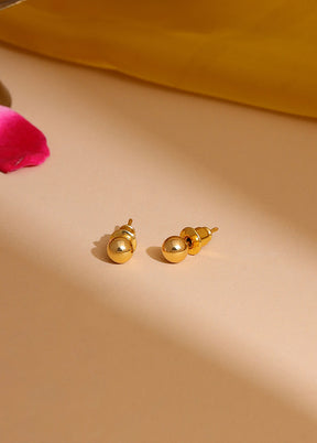 Golden Brass Earrings