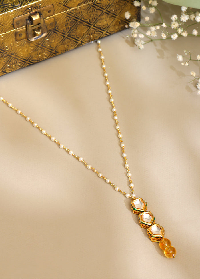 Yellow Brass Necklace