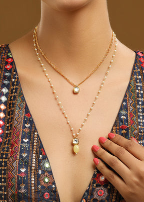 Yellow Brass Necklace