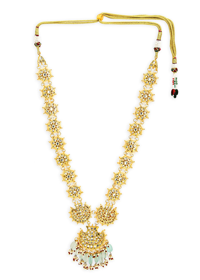 Gold Kundan Statement Necklace - Indian Silk House Agencies
