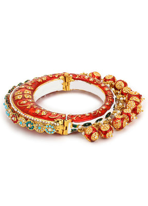 Navratana Meenakari Bangle - Indian Silk House Agencies