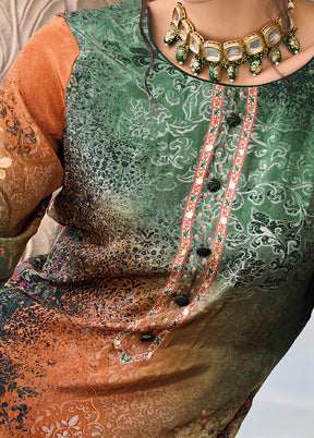 3 Pc Multicolor Unstitched Suit Set With Dupatta VDSL812221 - Indian Silk House Agencies