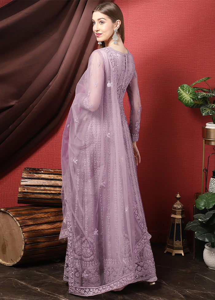 3 Pc Pink Unstitched Suit Set With Dupatta VDSL2503234 - Indian Silk House Agencies