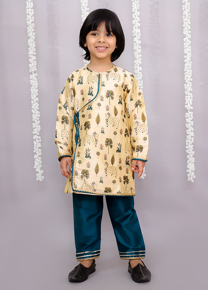 Golden Silk Kurta & Pajama Set