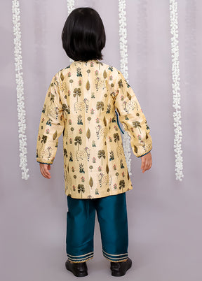 Golden Silk Kurta & Pajama Set