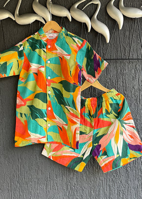 Multicolor cotton Cord set