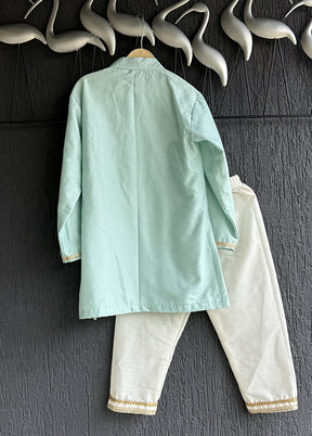 Blue Silk Kurta & Pajama Set