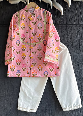 Pink Silk Kurta & Pajama Set