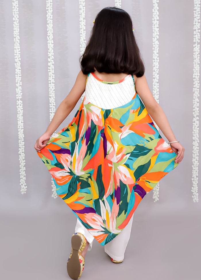2 Pc Multicolor Cotton Kurti Set