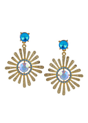 Estelle FASHION BLUE OVAL Hoops - Indian Silk House Agencies