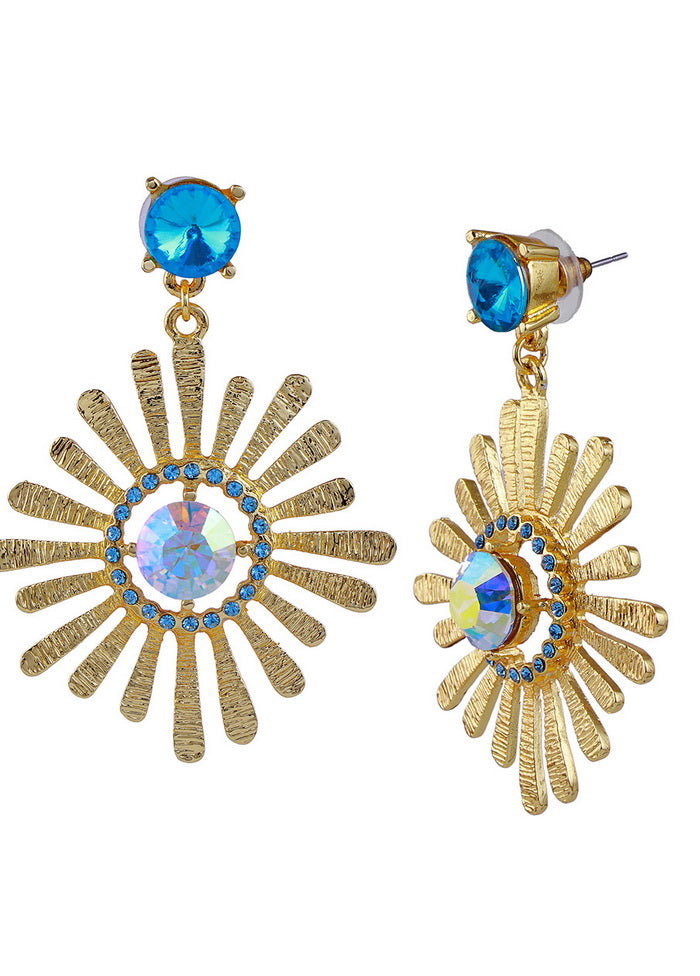 Estelle FASHION BLUE OVAL Hoops - Indian Silk House Agencies