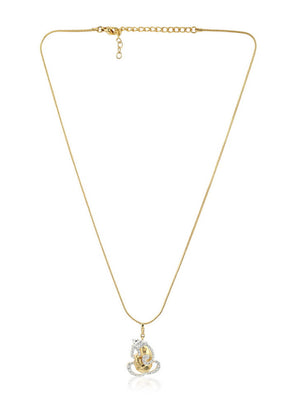 Estelle Ganesha Idol Pendant - Indian Silk House Agencies