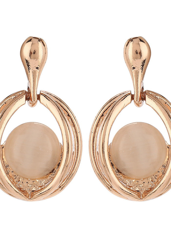 Estelle Rose Gold Plated Fancy Pendent Set - Indian Silk House Agencies