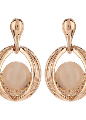 Estelle Rose Gold Plated Fancy Pendent Set - Indian Silk House Agencies