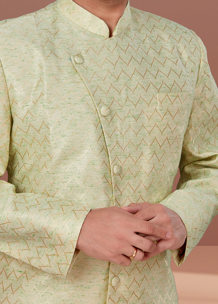 2 Pc Cream Dupion Silk Kurta Pajama Set - Indian Silk House Agencies