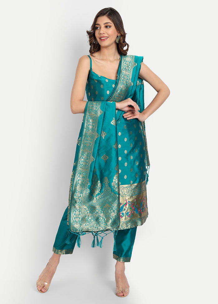 3 Pc Rama Readymade Cotton Dupatta Suit Set