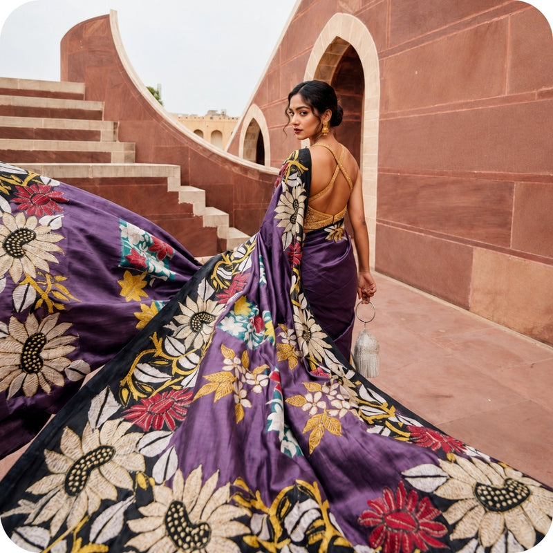 saree dress Teal Insta with Embroidered Belt Saree Detail Buy Sarees Under 600 Online