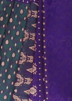 Green Tanchoi Silk Saree With Blouse Piece