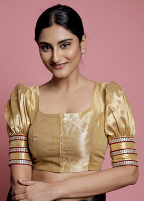 Golden Tissue Designer Blouse - Indian Silk House Agencies