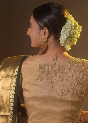 Golden Tissue Designer Blouse - Indian Silk House Agencies