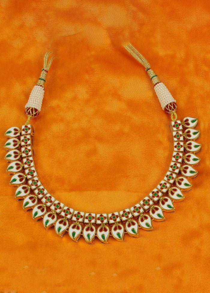 Hand Crafted Base Metal Alloy Gold Plated Kundan Stone Studded Jewellery Sets - Indian Silk House Agencies