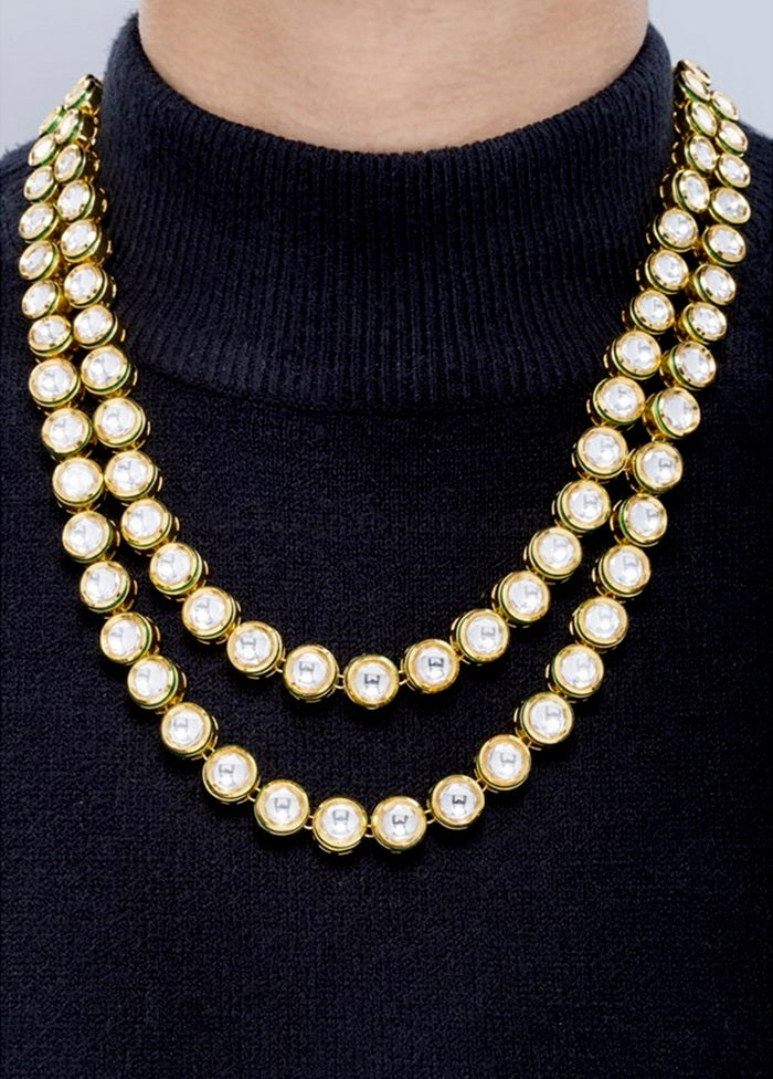 Hand Crafted Base Metal Alloy Gold Plated Kundan Stone Studded Jewellery Sets - Indian Silk House Agencies