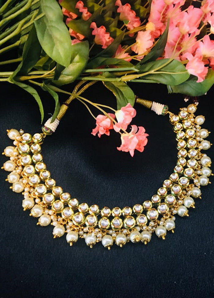 Hand Crafted Base Metal Alloy Gold Plated Kundan Stone Studded Jewellery Sets - Indian Silk House Agencies