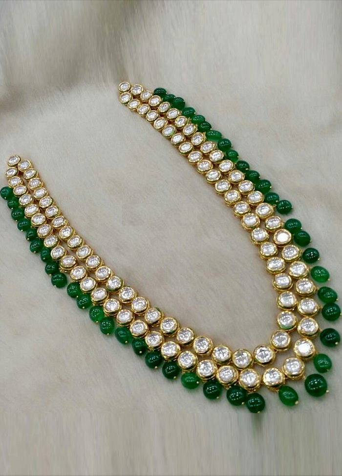 Hand Crafted Base Metal Alloy Gold Plated Kundan Stone Studded Jewellery Sets - Indian Silk House Agencies
